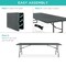 Best Choice Products 8ft Plastic Folding Table, Indoor Outdoor Heavy Duty Portable w/ Handle, Lock for Picnic